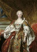 Charles Amedee Philippe Van Loo Official portrait of Queen Isabel de Farnesio oil painting reproduction